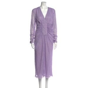 ROTATE BIRGER CHRISTENSEN Purple Lace Cocktail Dress Size XL